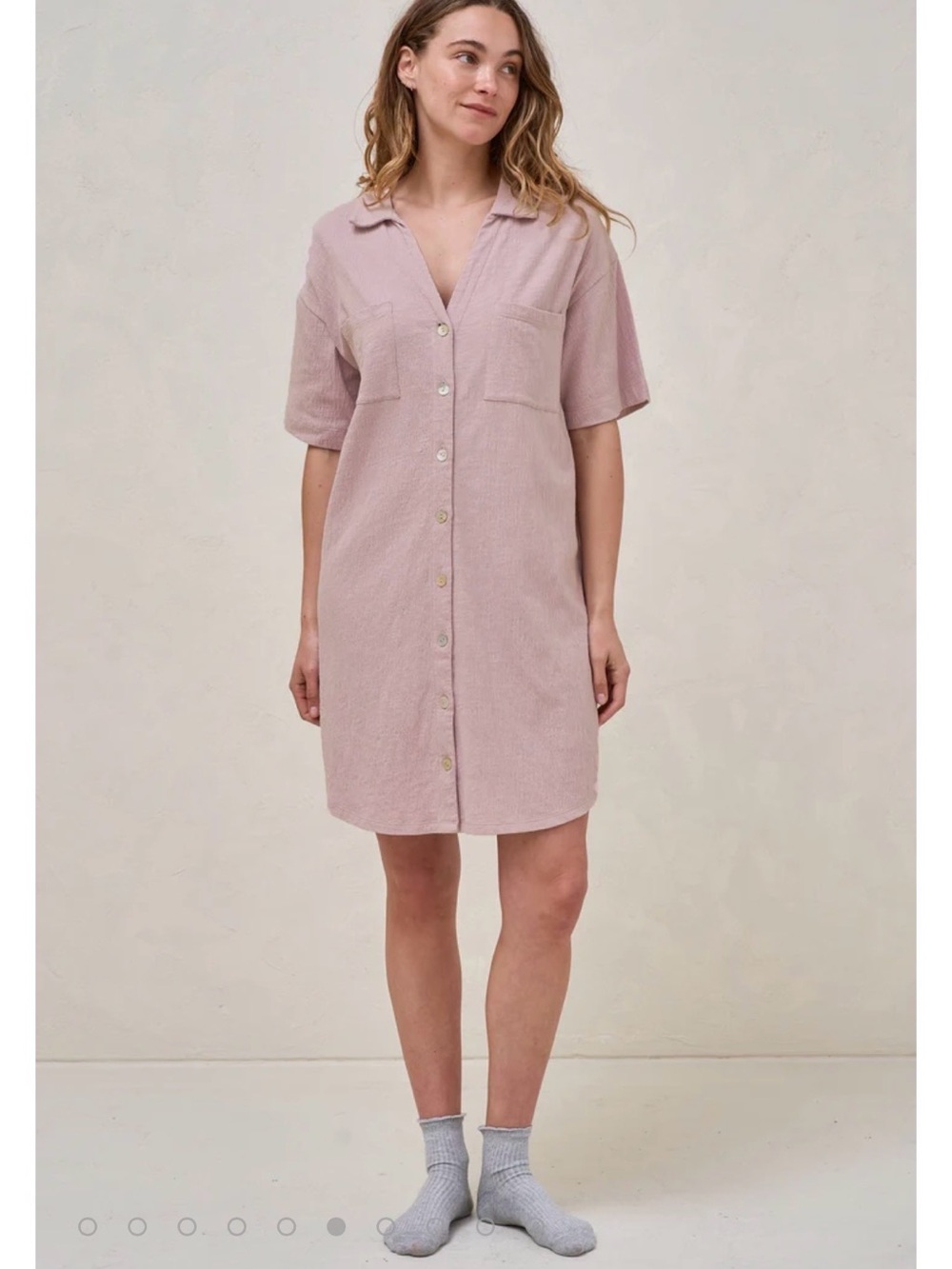 NWT Bae Rise And Lounge Nursing Dress - Pink - Small